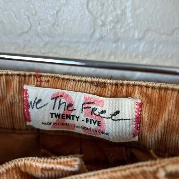 We the free low rise camel corduroy flare pants - Picture 4 of 7
